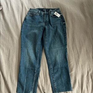 Women's Old Navy Blue Jeans High-Rise Curvy Straight